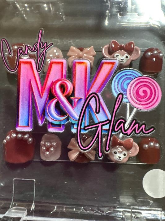 Press-On Nails - MK Candy Glam 