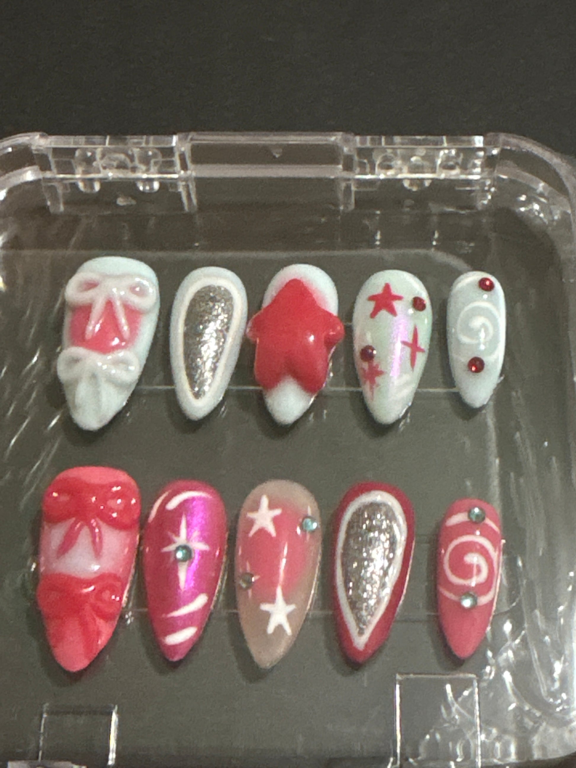 Press-On Nails - MK Candy Glam 