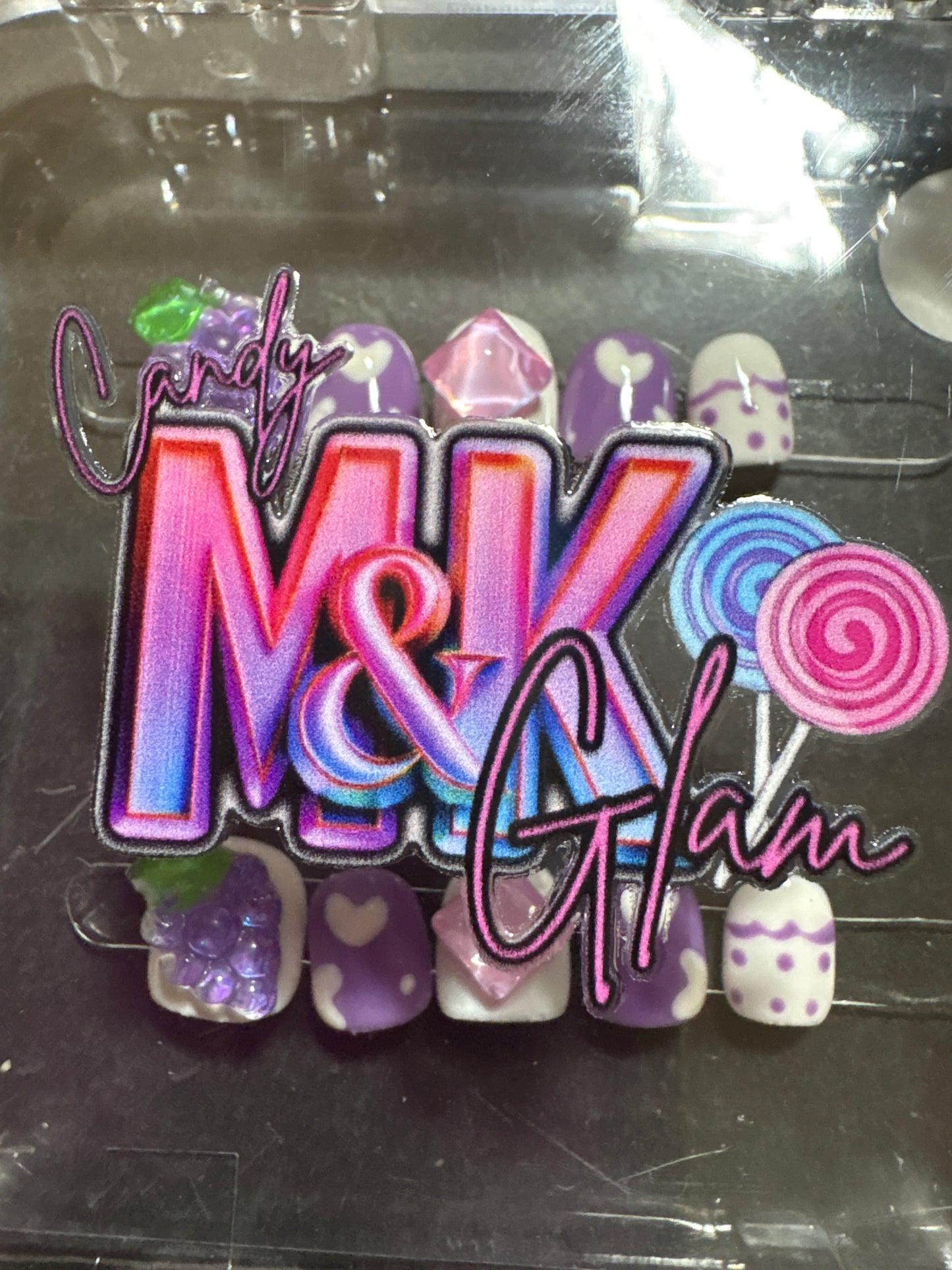 Press-On Nails - MK Candy Glam 