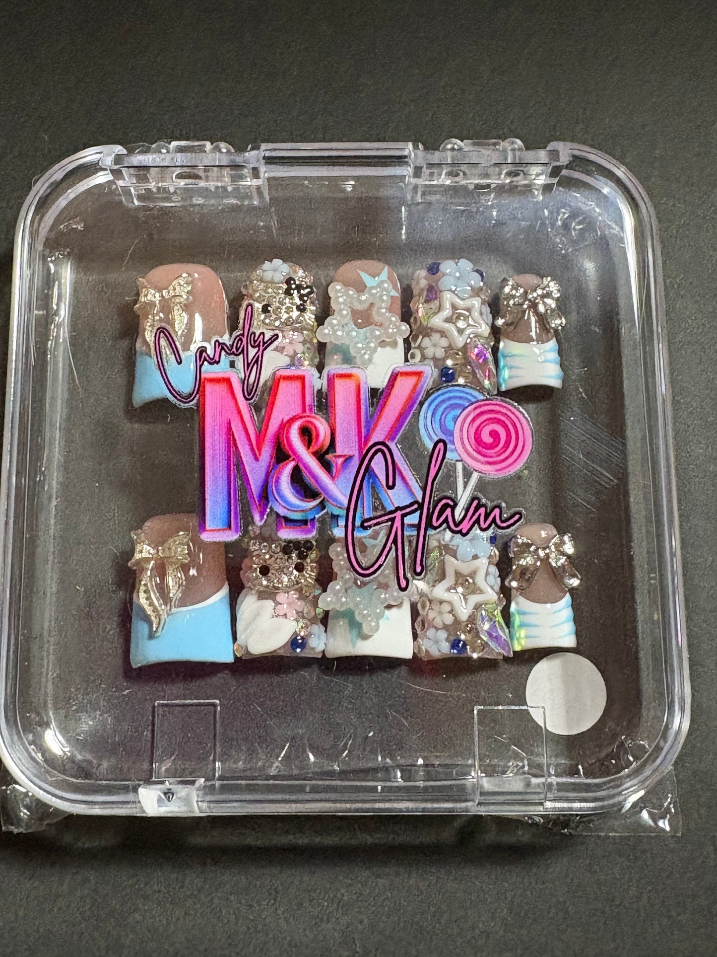 Press-On Nails - MK Candy Glam 